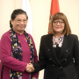 16 October 2019 National Assembly Speaker Maja Gojkovic and the Deputy Speaker of Parliament of Vietnam Tong Thi Phong